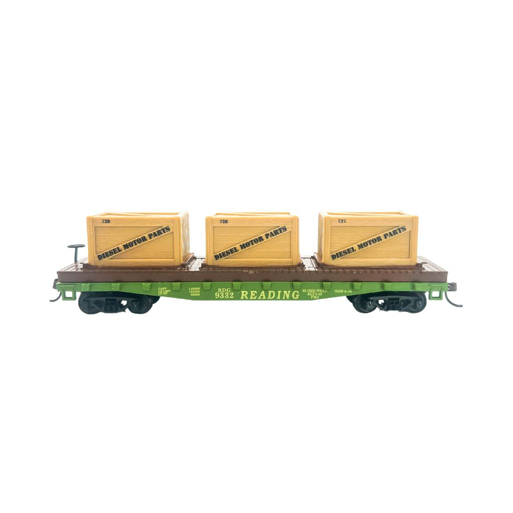 Reading Flat Car w Crates