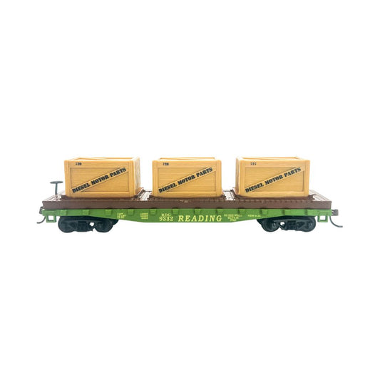 Reading Flat Car w Crates