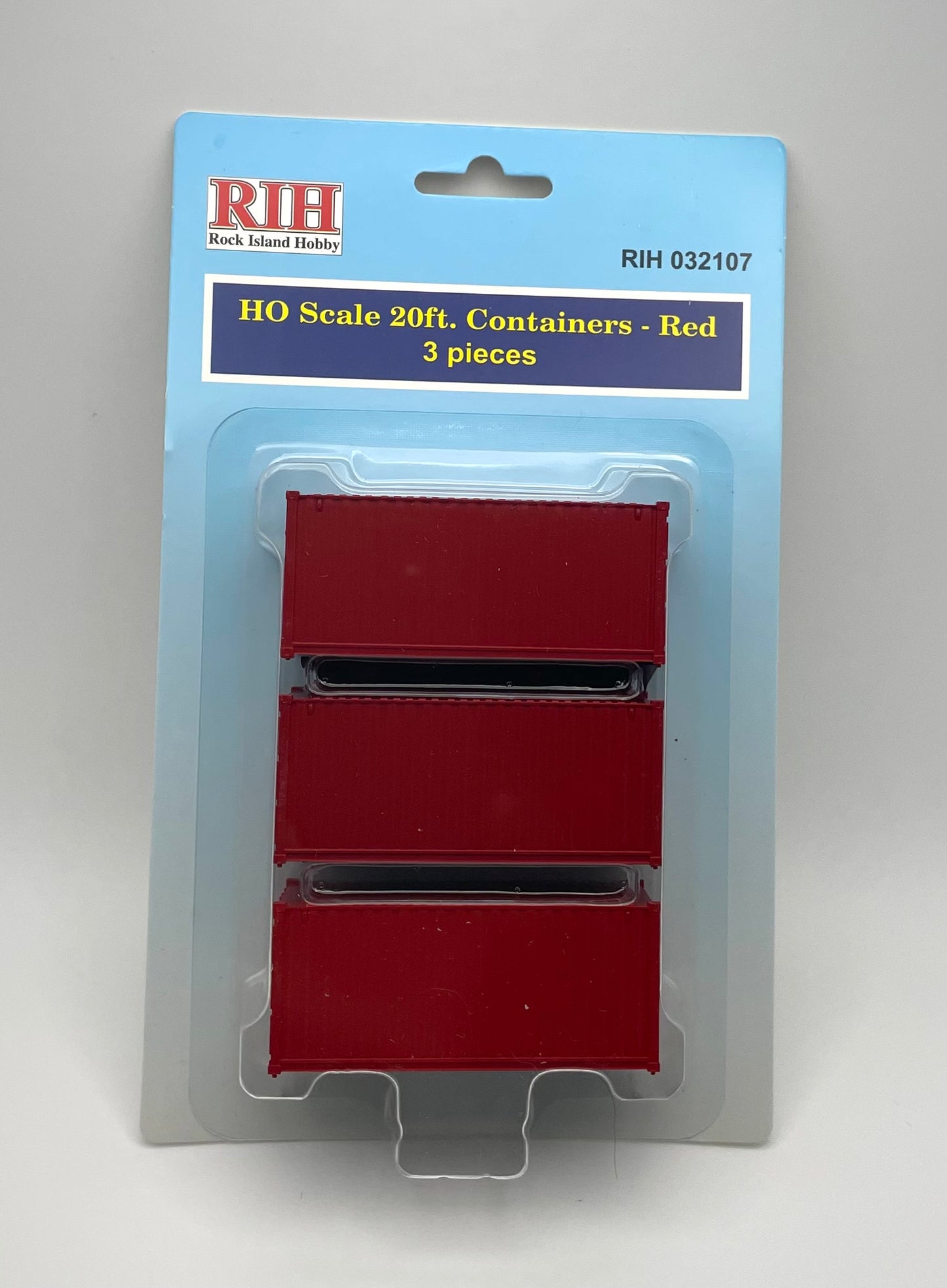 HO Scale Containers 20ft Red